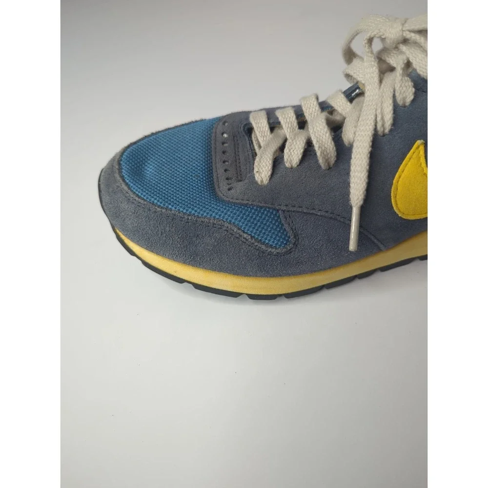 Nike Air Epic Blue Yellow 525249-474 Mens 8 Suede Retro Colorblock 2012